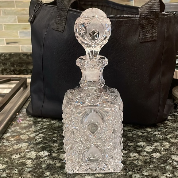 Vintage Bohemian Cut Crystal Decanter for Your Home Bar Collection - Picture 3 of 10